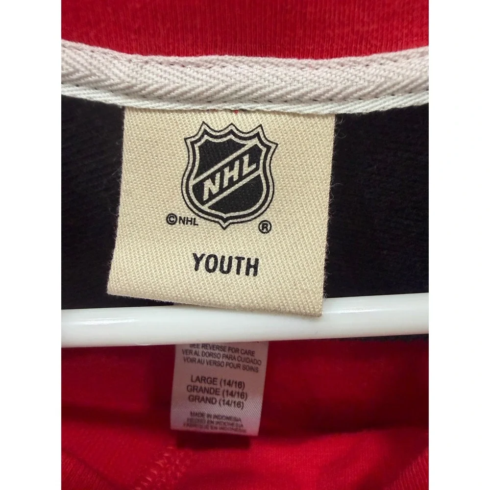 NHL Chicago Blackhawks‎ Youth Large 14/16 Legacy Collection Hoodie Red NEW
